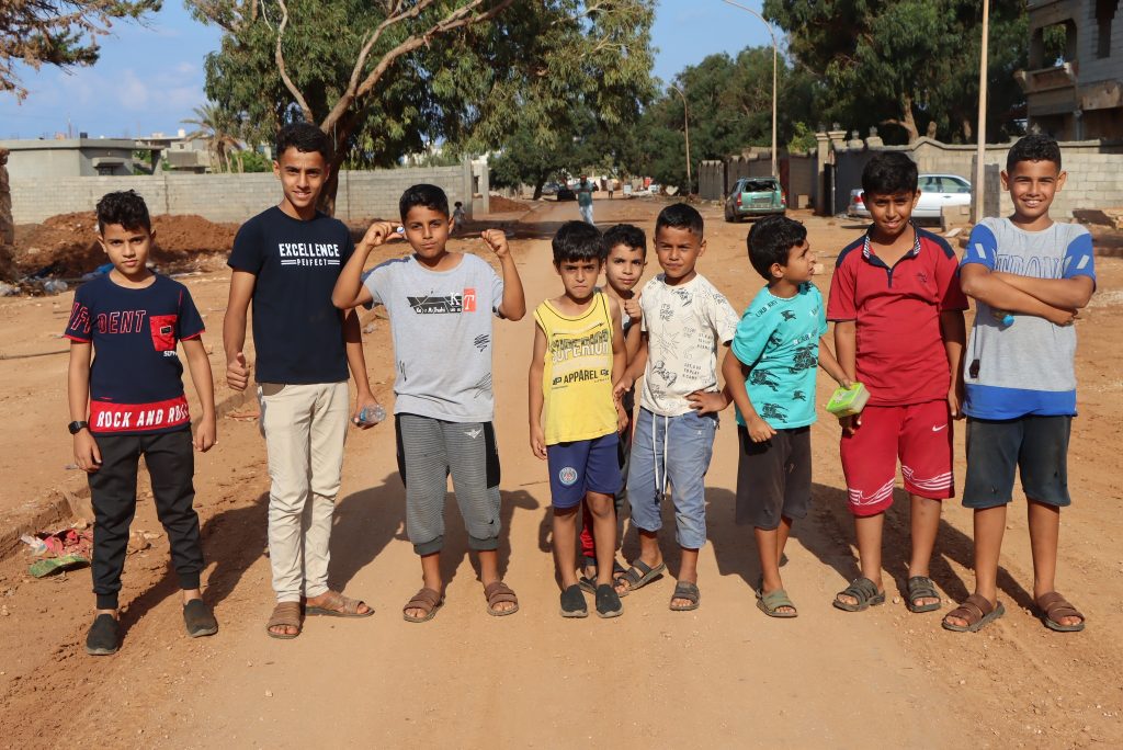 الفريق المكلف بتقييم وحصر الأضرار يباشر مهام المرحلة المرحلة الثانية من عمليات المسح الميداني (شحات – سوسة)